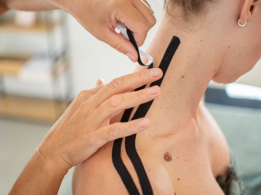 pose de taping decompression